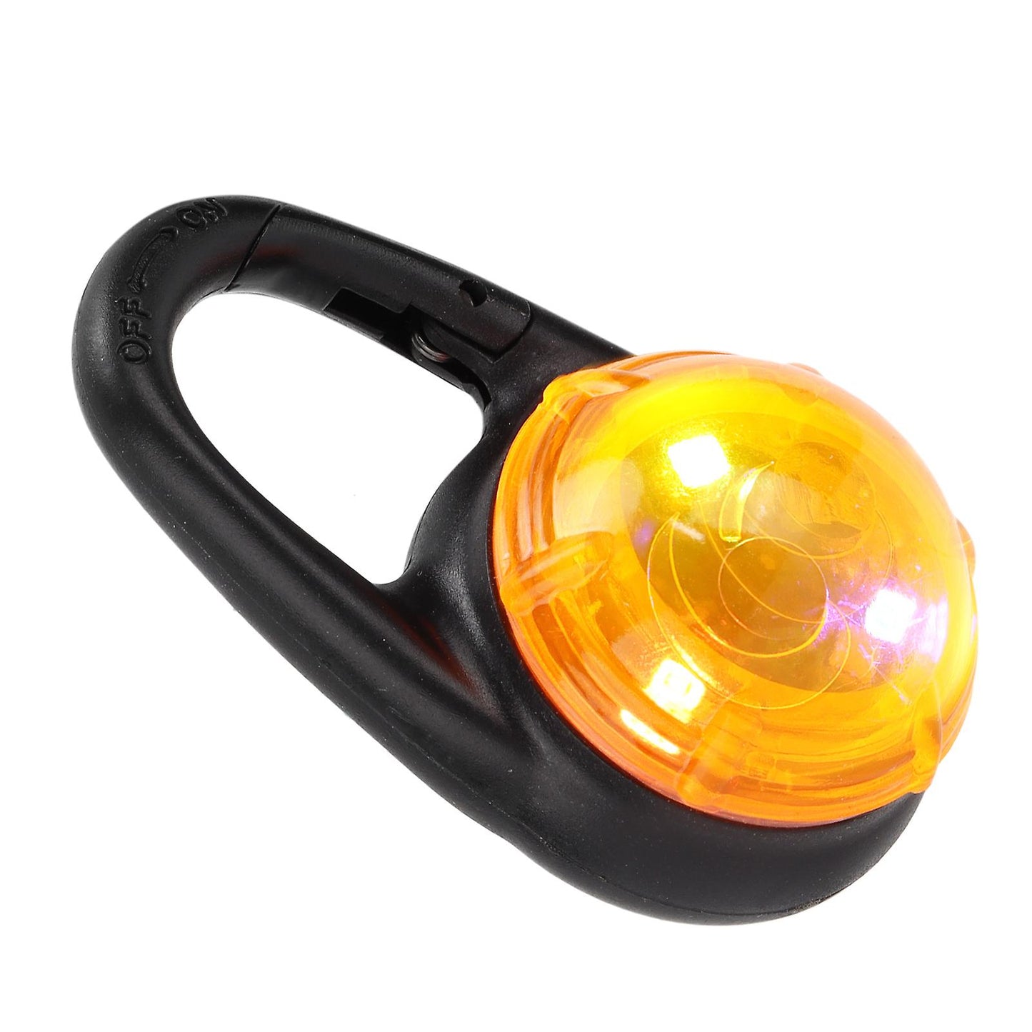 (Y)Waterproof LED Dog Collar Clip Light - Orange Light Outdoor Night Safety for Pet Dogs and Cats