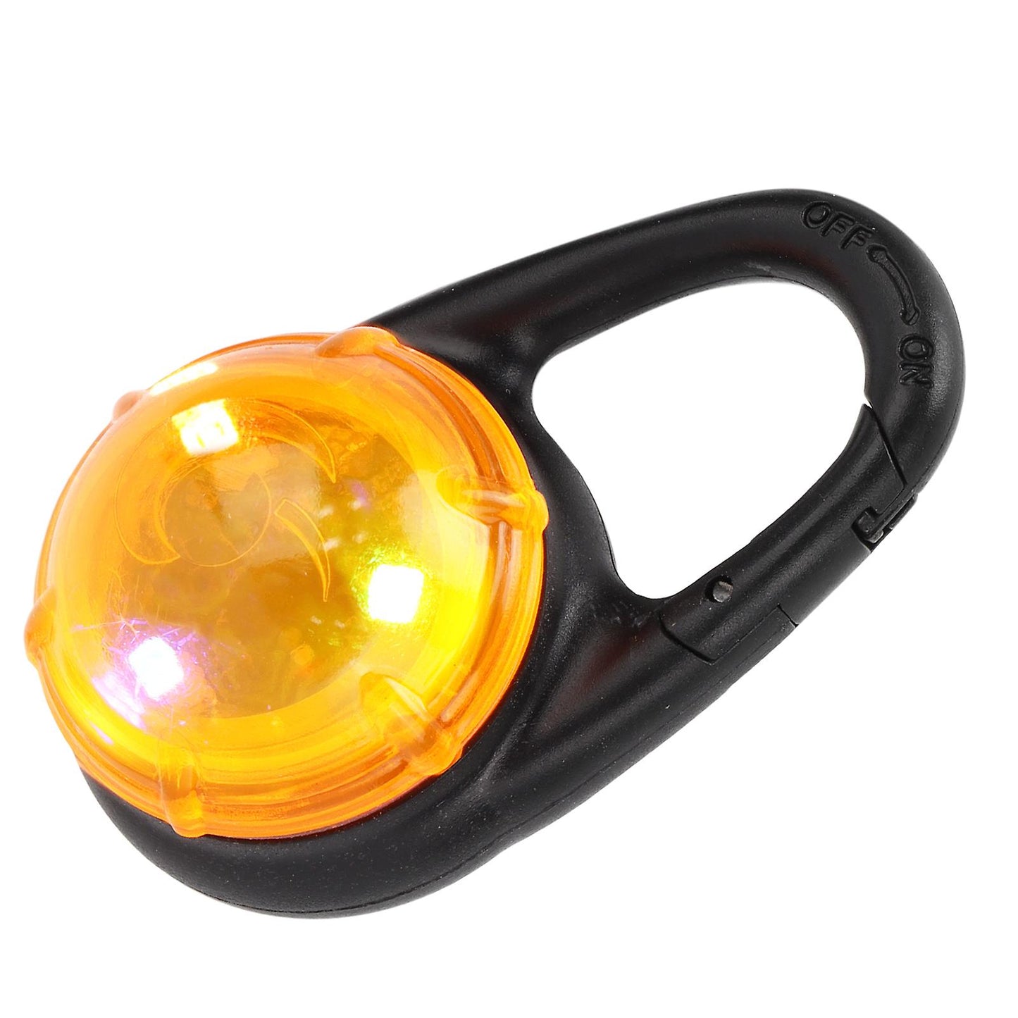 (Y)Waterproof LED Dog Collar Clip Light - Orange Light Outdoor Night Safety for Pet Dogs and Cats