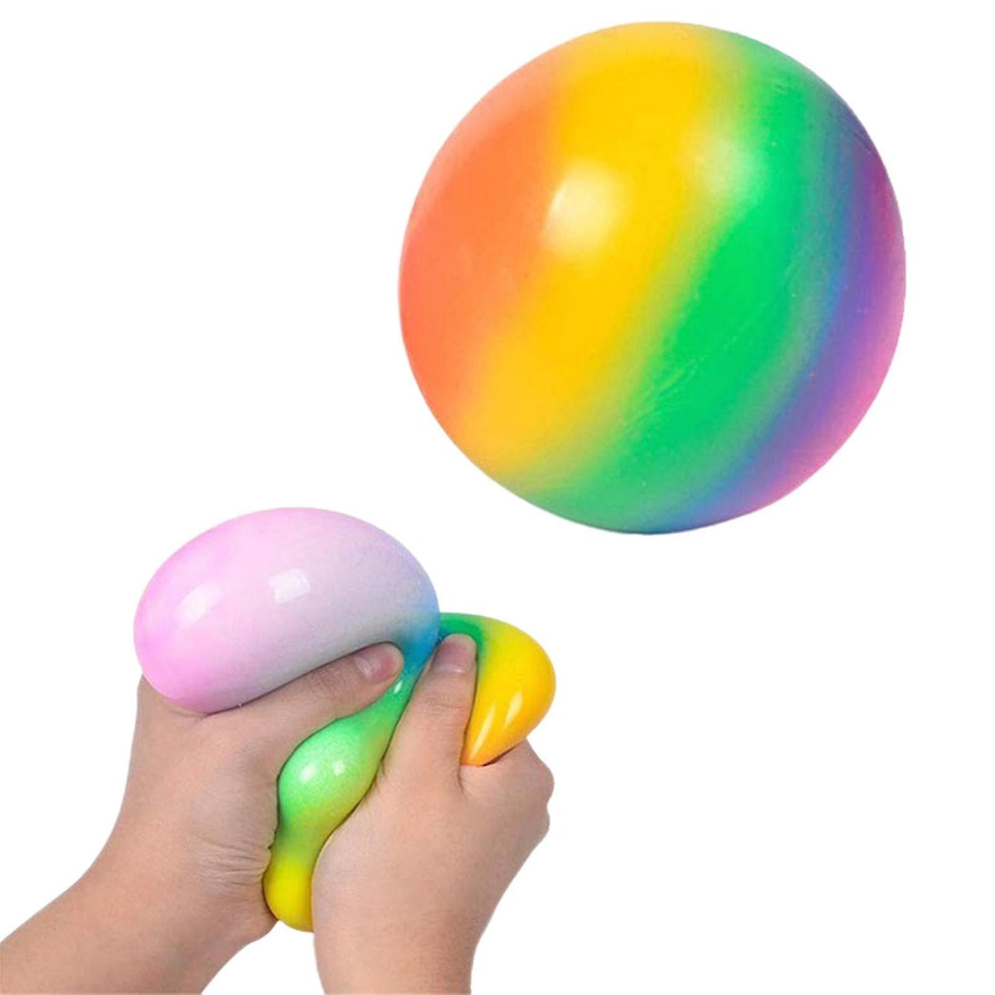 (Y)Slow Rebound Ball Squeeze Fidget Decompression Sensory Finger Stress Vent Toy H