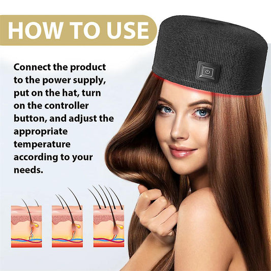 (Y)Red Light Therapy Cap LED Infrared Laser Hair Growth Hat Helmet Loss Treatment