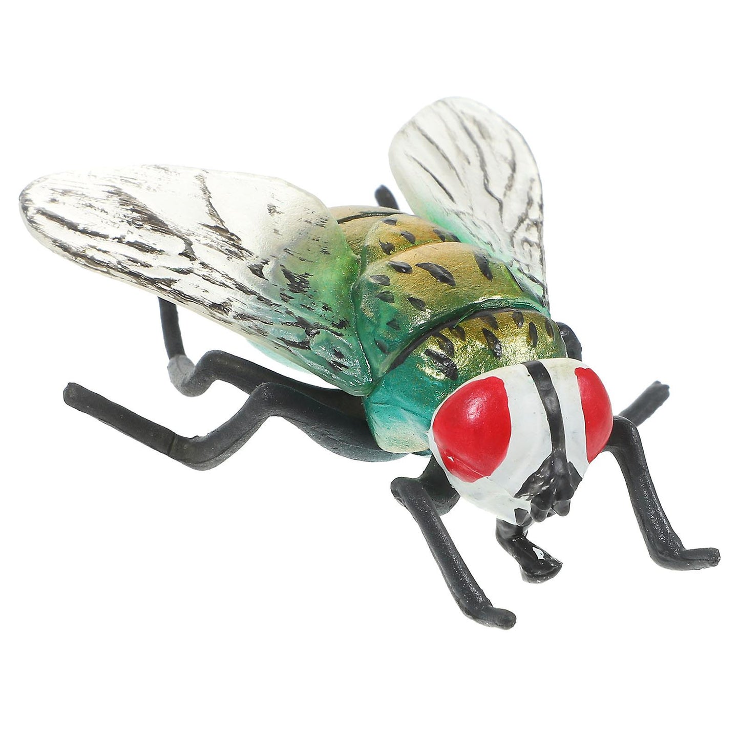 (Y)2Pcs Realistic Housefly Fake Blowfly Tricky Insect Toy Fake Fly Model Insect Cognitive Plaything