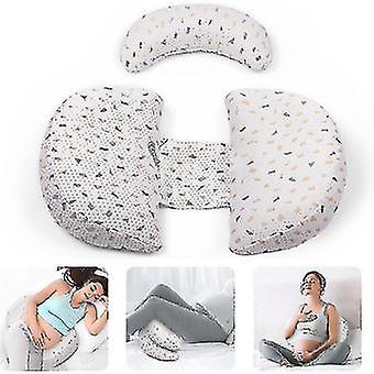 (Y)Pregnancy Pillow, Stepped Wedge Maternity Pillow For Pregnant Women, With Adjustable Detachable Washable Pillow Covers