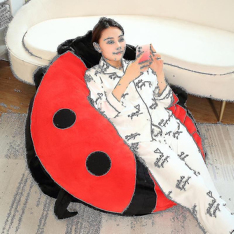 (Y)60/100cm Wearable Insect Plush Toys Ladybug Stuffed Cushion Funny Party Cosplay Doll Stuffed Soft Plush