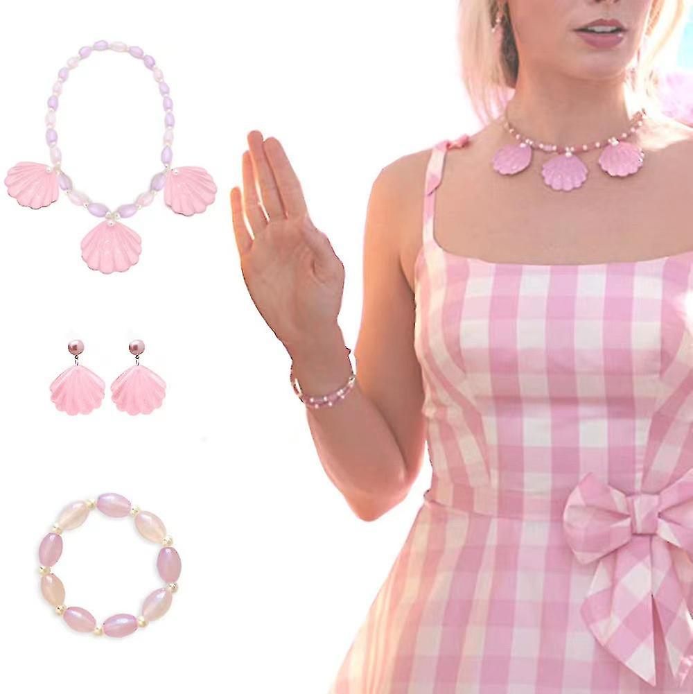 (Y)Barbie Cosplay Shell Necklace Bracelet Set