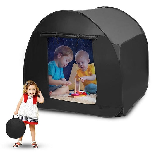 (Y)Children's Sensory Tent Pop Up Play Tent Blackout Calming Tent Sensory Room Indoor Tent for Autistic Children SEN Autism ASD ADHD Calming Corner