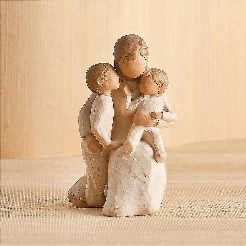 (Y)Mother And Baby Sculpted Hand-painted Figure, For A New Mom, Gift To Daughter Wife Daughter In Law Women