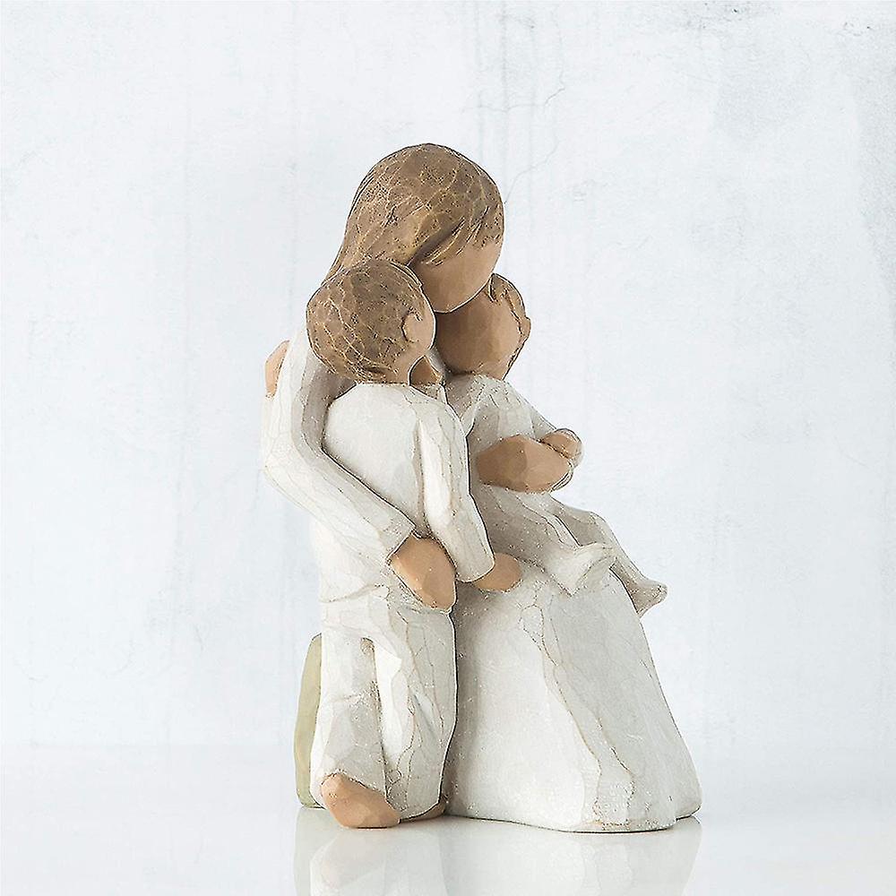 (Y)Mother And Baby Sculpted Hand-painted Figure, For A New Mom, Gift To Daughter Wife Daughter In Law Women