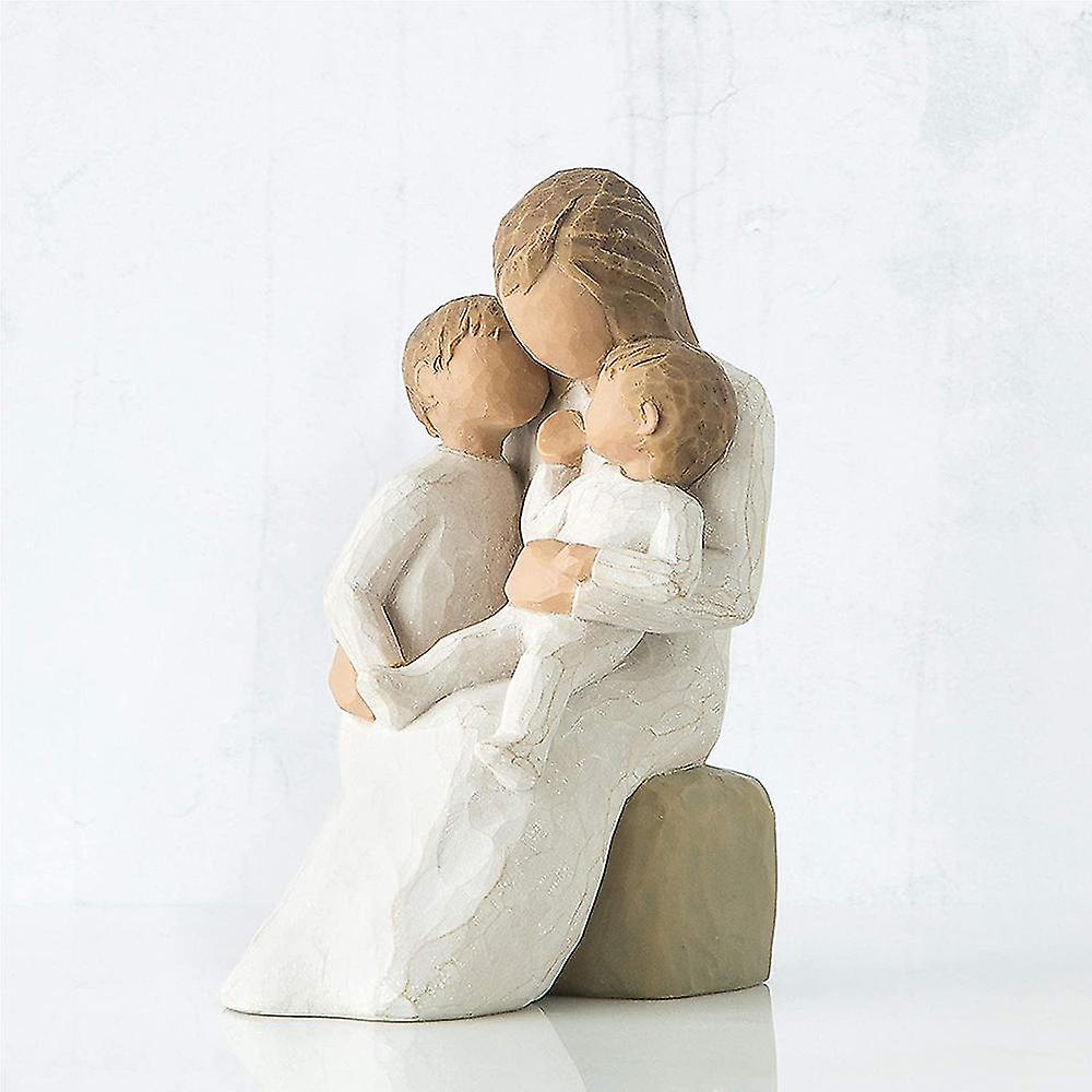 (Y)Mother And Baby Sculpted Hand-painted Figure, For A New Mom, Gift To Daughter Wife Daughter In Law Women