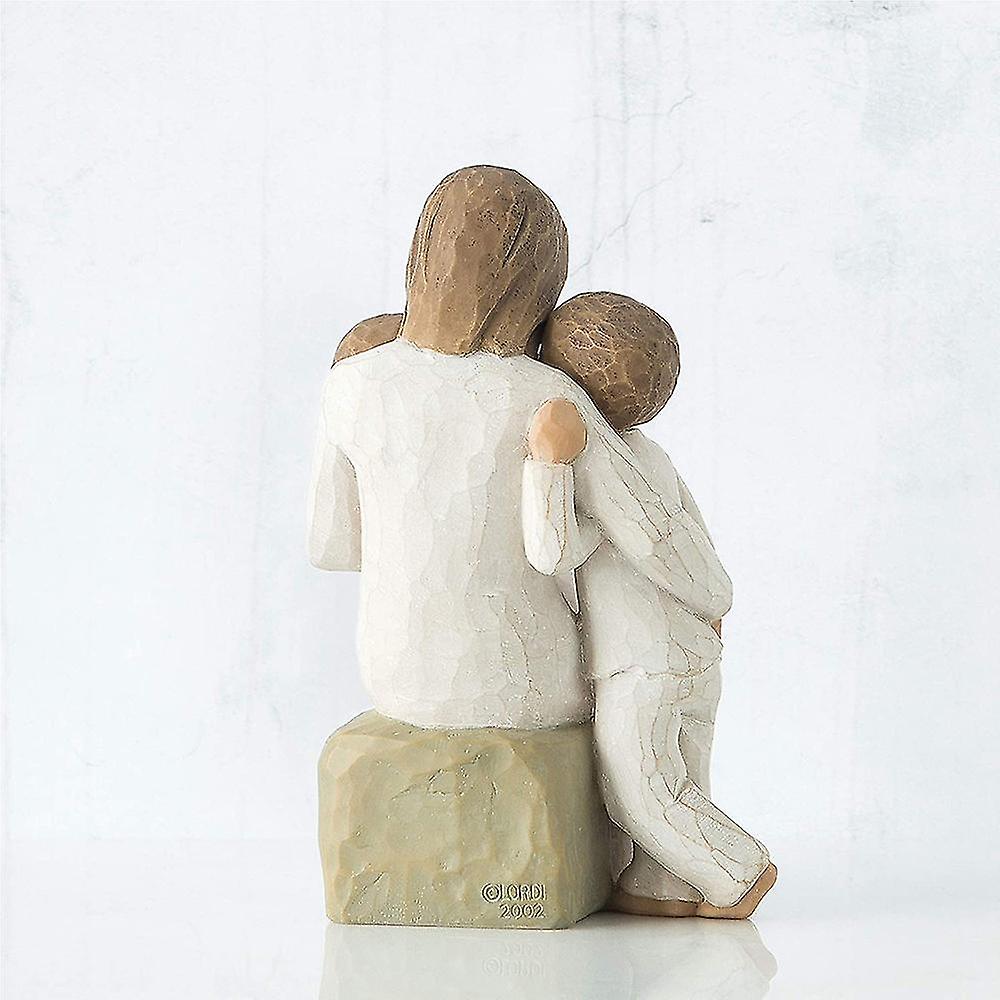 (Y)Mother And Baby Sculpted Hand-painted Figure, For A New Mom, Gift To Daughter Wife Daughter In Law Women