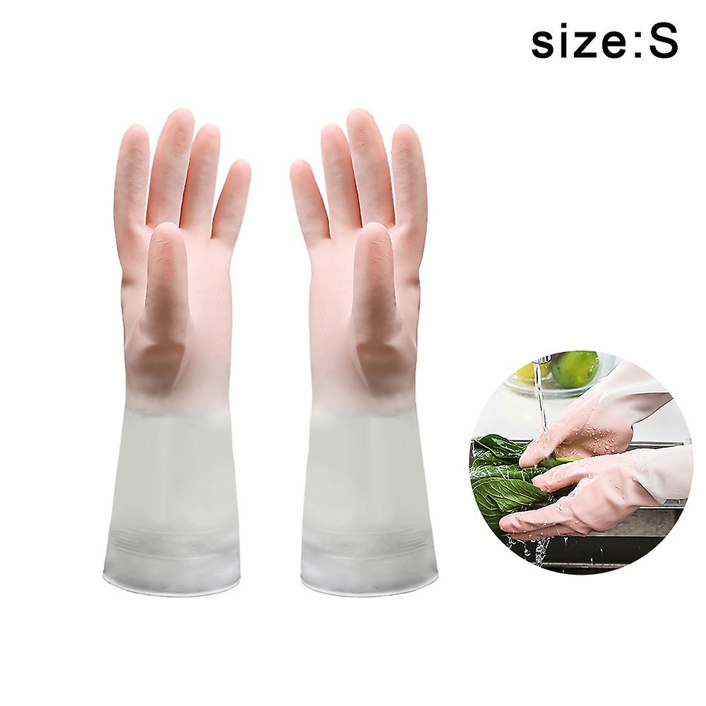 (Y)3pcs Dishwashing Cleaning Gloves, Skin-Friendly, Non-SlipGradient Waterproof Latex Gloves