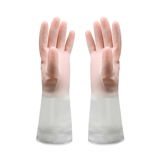 (Y)3pcs Dishwashing Cleaning Gloves, Skin-Friendly, Non-SlipGradient Waterproof Latex Gloves