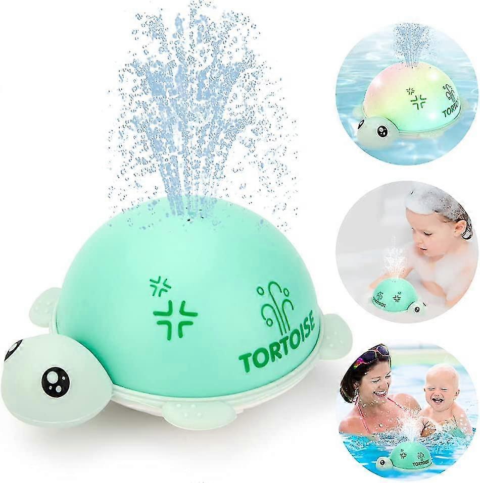 (Y)Baby Bath Toys,spray Water Bath Toys For Toddlers,light Up Bathtub Toys With Led Light,auto Induction Sprinkler