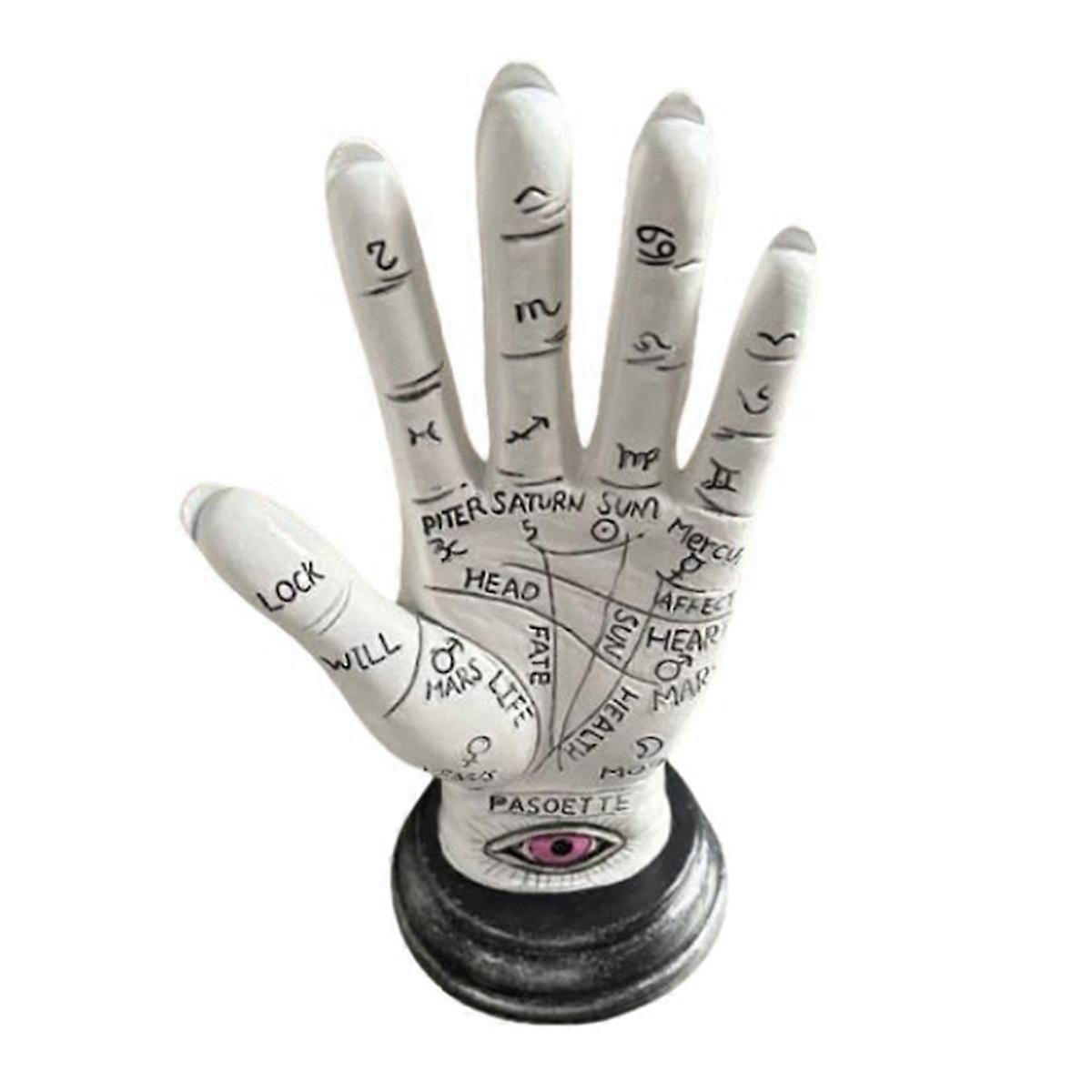 (Y)Hand of God Palmistry Statue Devil Hand Figurine Demonic Hand Halloween Decorations Home Decor Desktop