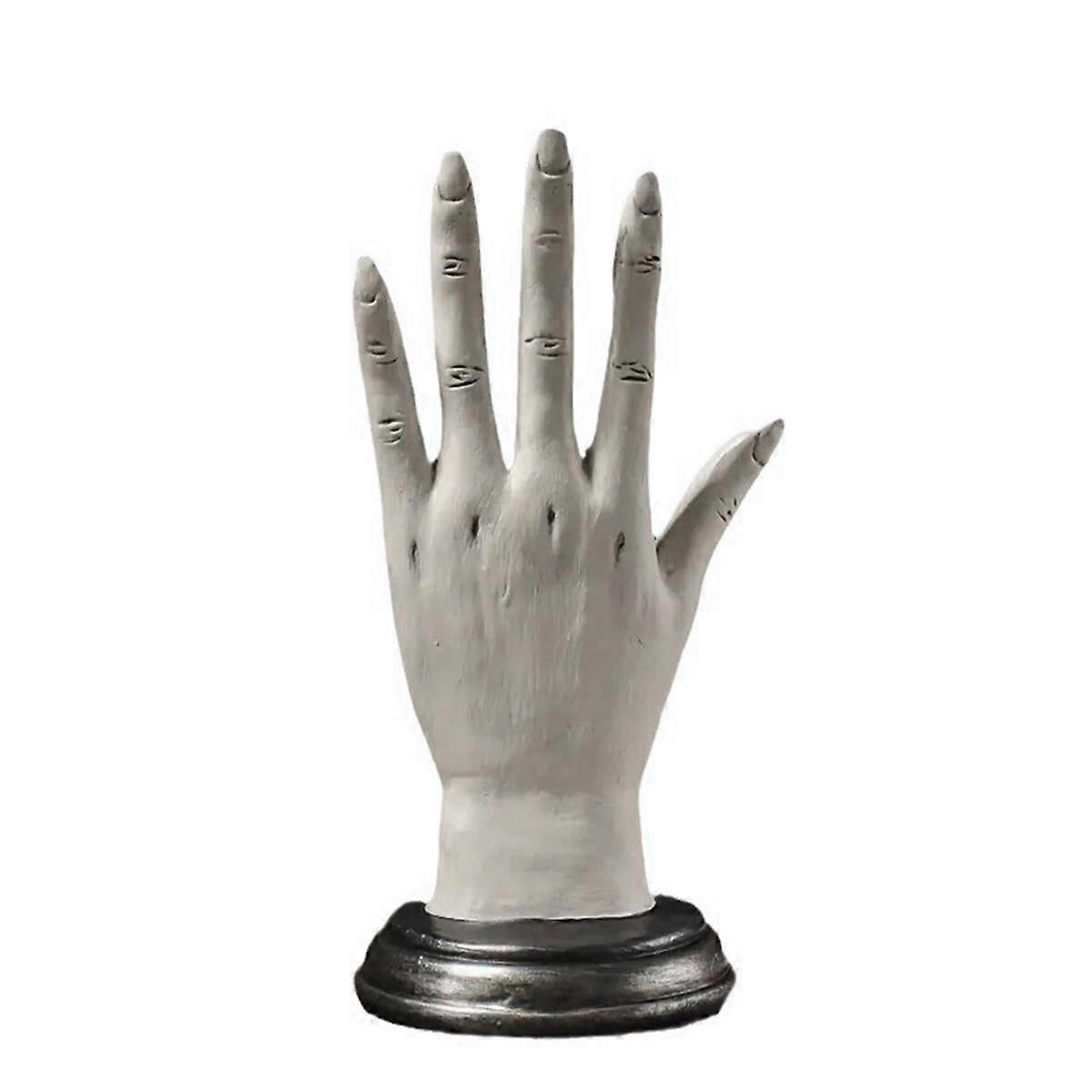 (Y)Hand of God Palmistry Statue Devil Hand Figurine Demonic Hand Halloween Decorations Home Decor Desktop