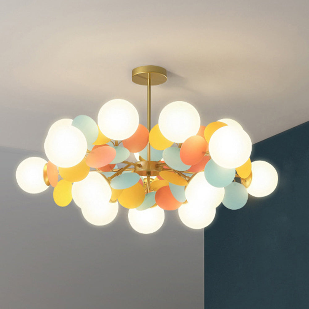 (M)Coloful Glass Pendant Light for Living Room/Bedroom