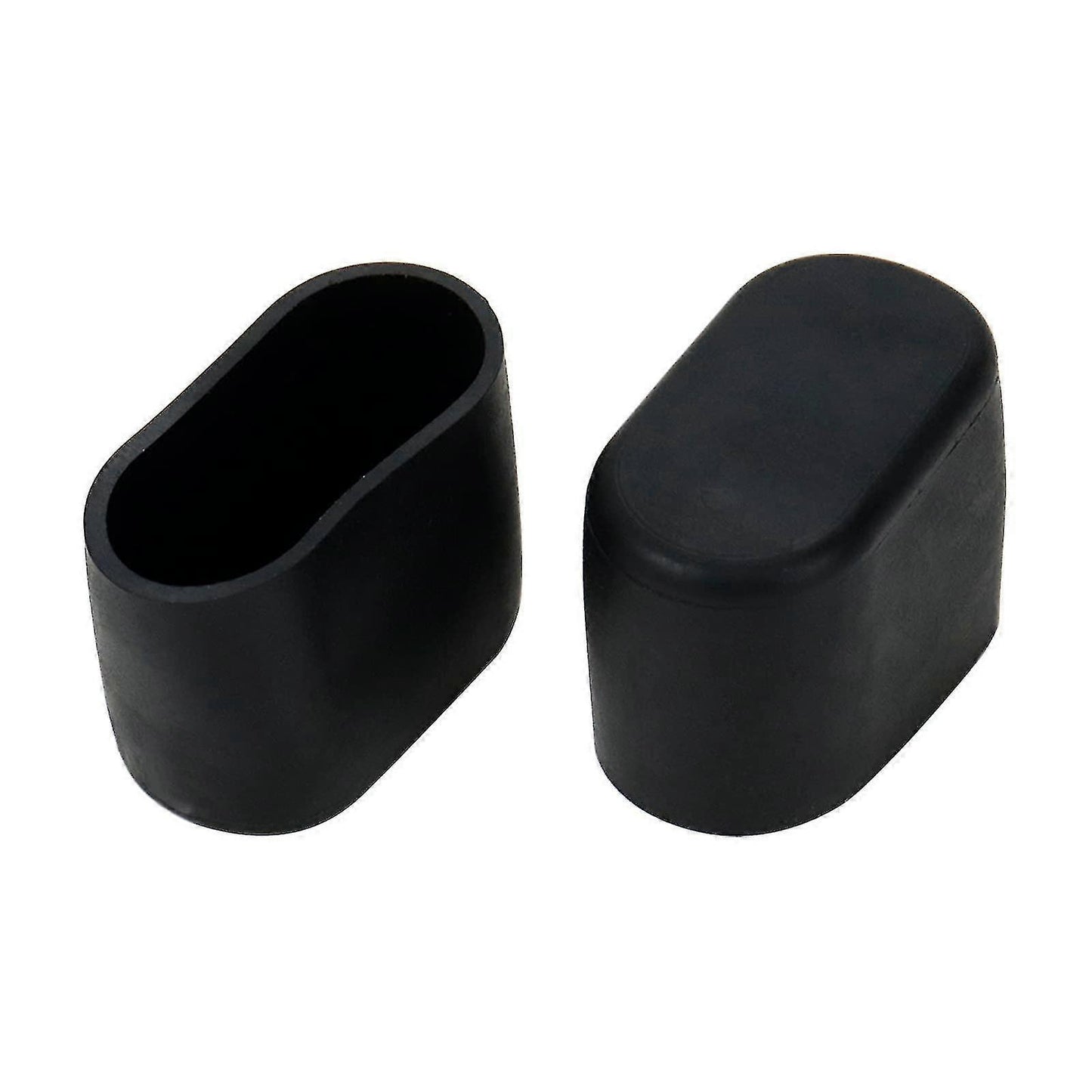 (Y)20 Pcs Black Furniture Feet Cover Table Chair Legs Pad Floor Protector, Oval, Rubber And Pvc