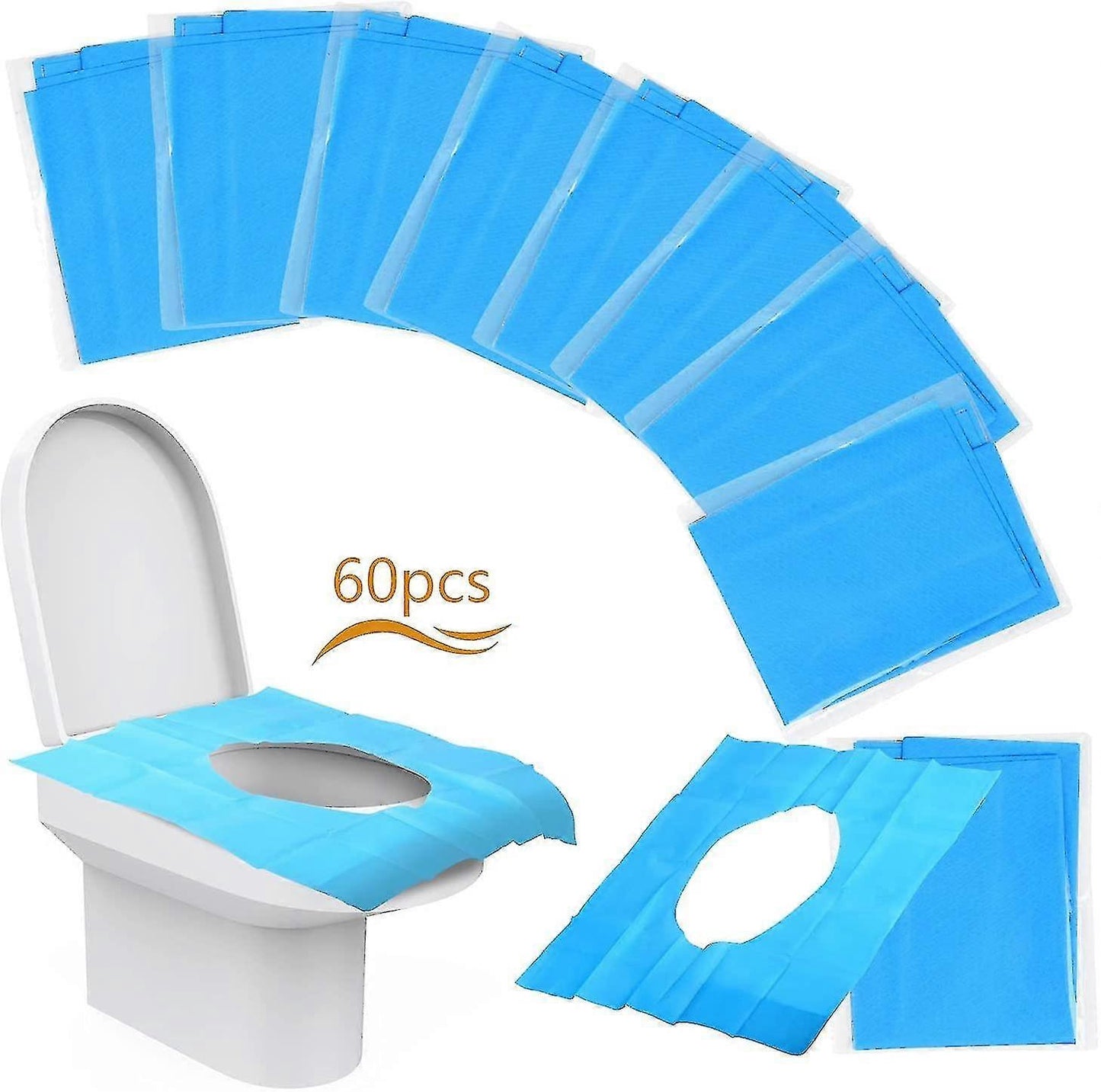 (Y)Disposable Toilet Pad, Suitable For Public Toilets, Hotel Parks, Travel Toilets (60 Pieces)