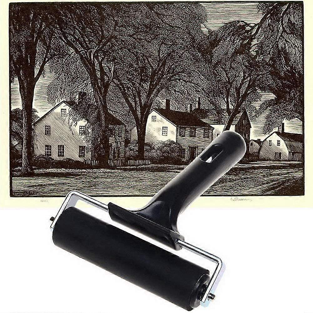 (Y)3 Pack Soft Rubber Brayer,Rubber Brayer Roller Paint Brush Ink Applicator Art Craft