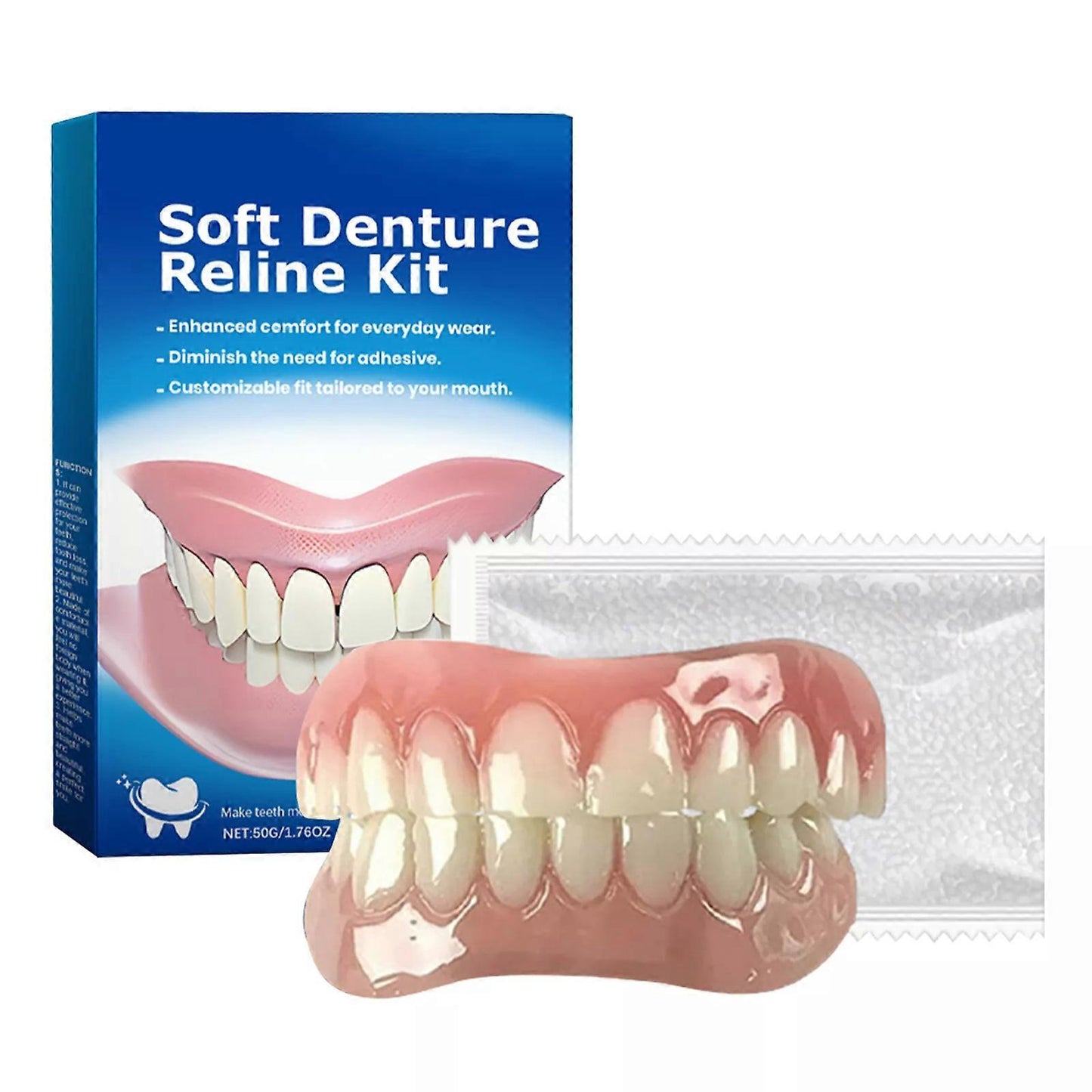 (Y)Denture Silicone Reline Kit Soft Denture Reline for Men and Women