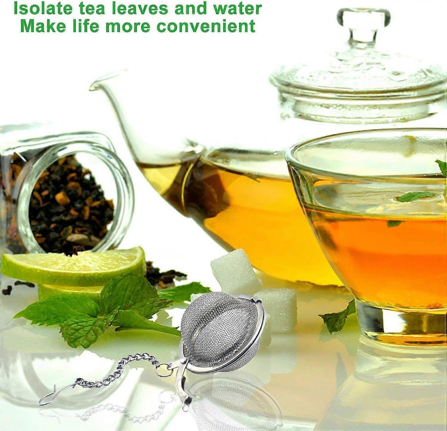 (Y)12Pcs Stainless Steel Tea Ball Mesh Tea Infuser Strainers Premium Tea Filter