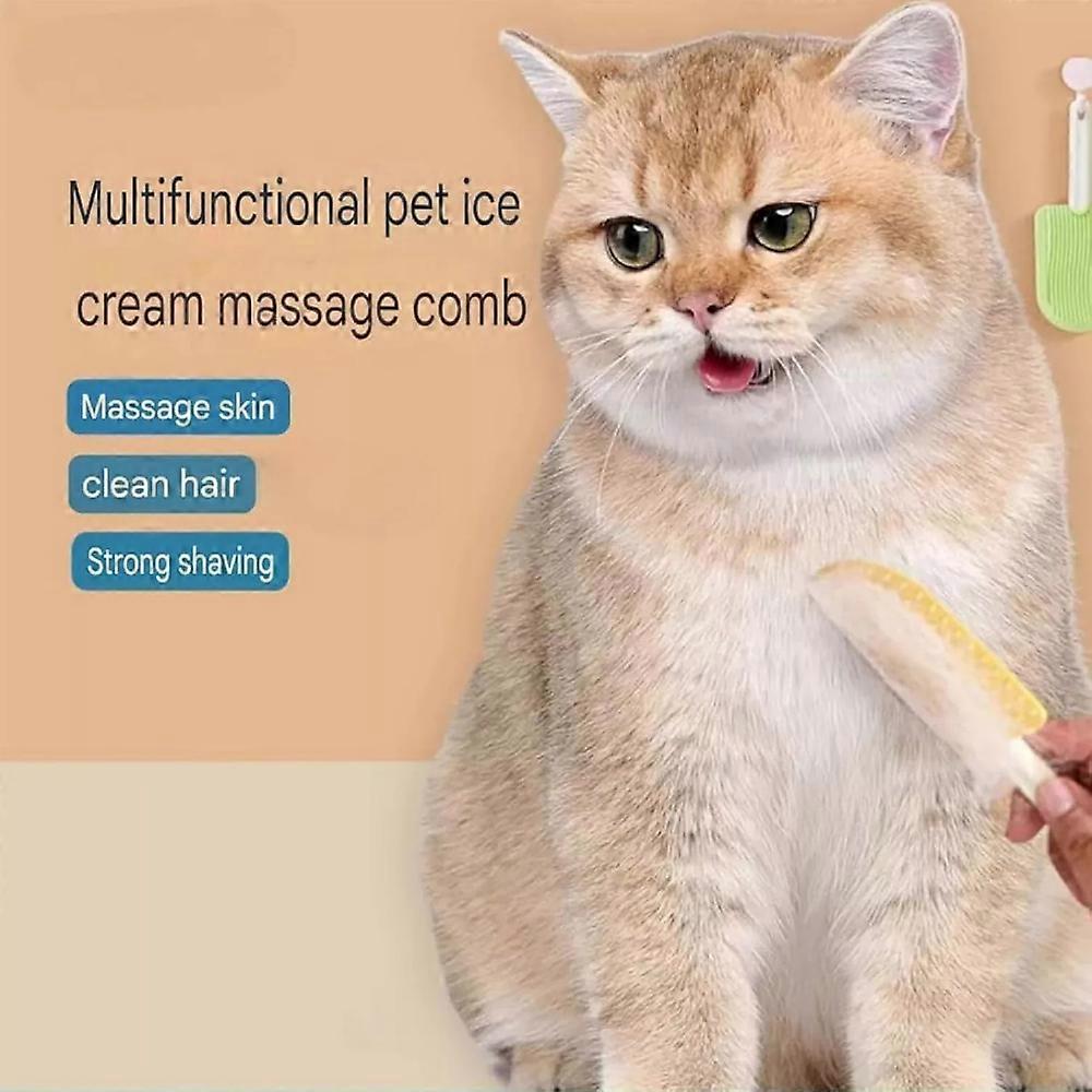 (Y)New Cat Tongue Comb - Celery Pets Cat Tongue Comb, Cat Tongue Brush