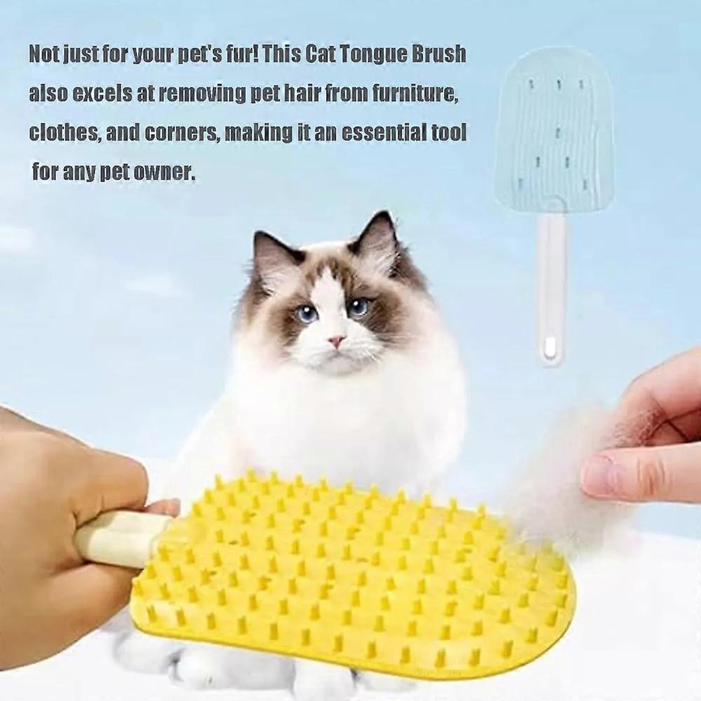 (Y)New Cat Tongue Comb - Celery Pets Cat Tongue Comb, Cat Tongue Brush