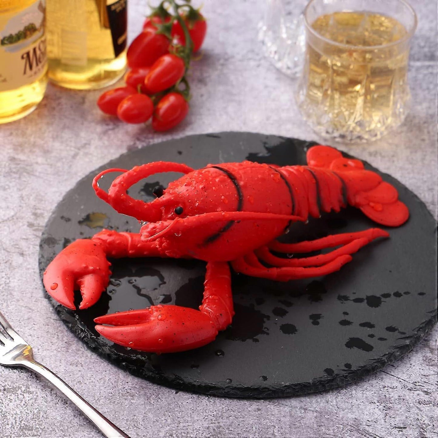 (Y)2024 New Toy Lobster Rubber,Lobster Shape Simulation Soft Rubber Model Pinch Children's Toys