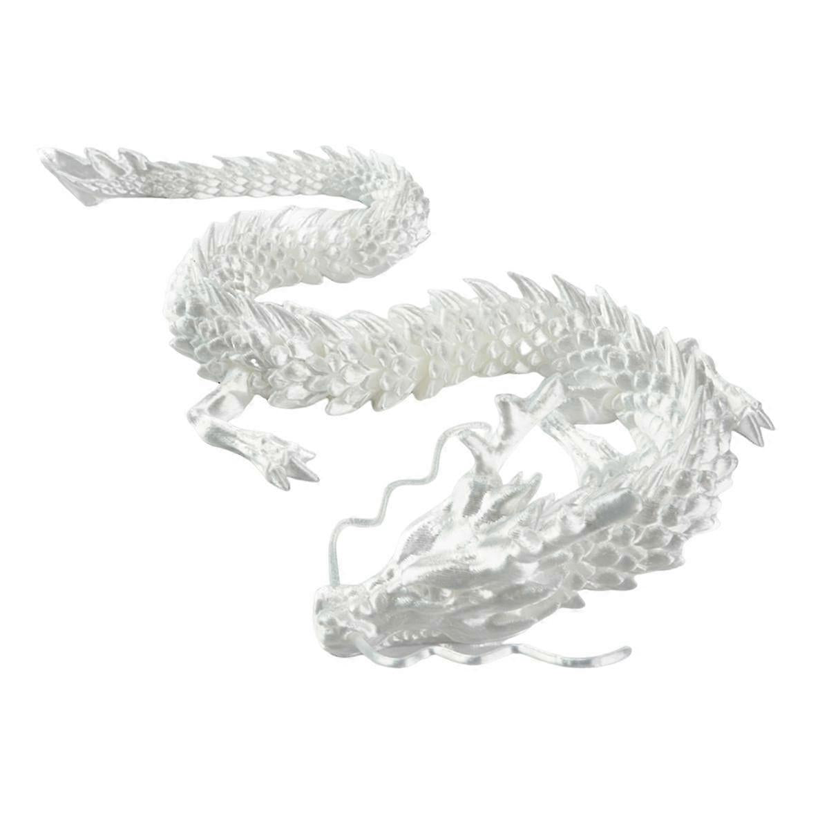 (Y)60cm 3D Printed Dragon Chinese Dragon Ornaments 3D Printed Articulated Chinese Dragon Fish Tank Landscaping Decoration