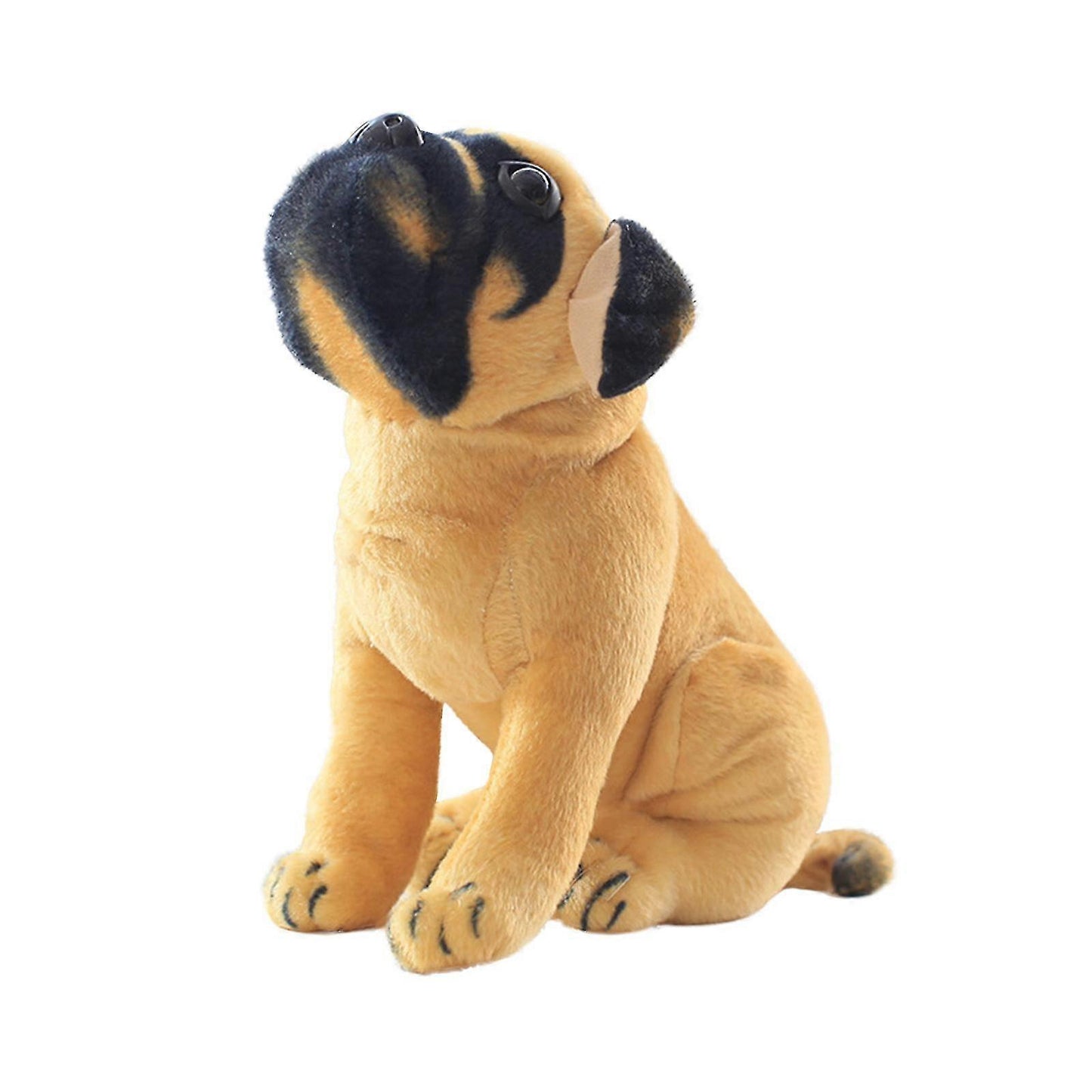 (Y)Kids Toys Simulation Pug Doll Pug Squatting Pug Pug Simulation Plush Toy Accompany Doll