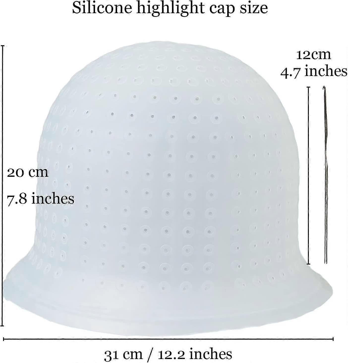 (Y)Silicone Highlighting Cap, Highlighting Cap And Hook, Hair Dye Cap, Hair Frosting Cap, Highlighting Frosting Cap