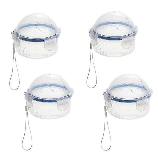 (Y)4pcs Reusable Food Saver Box Tomato Garlic Onion Lemon Keeper Refrigerator Clear Box Vegetable Fruit Holder