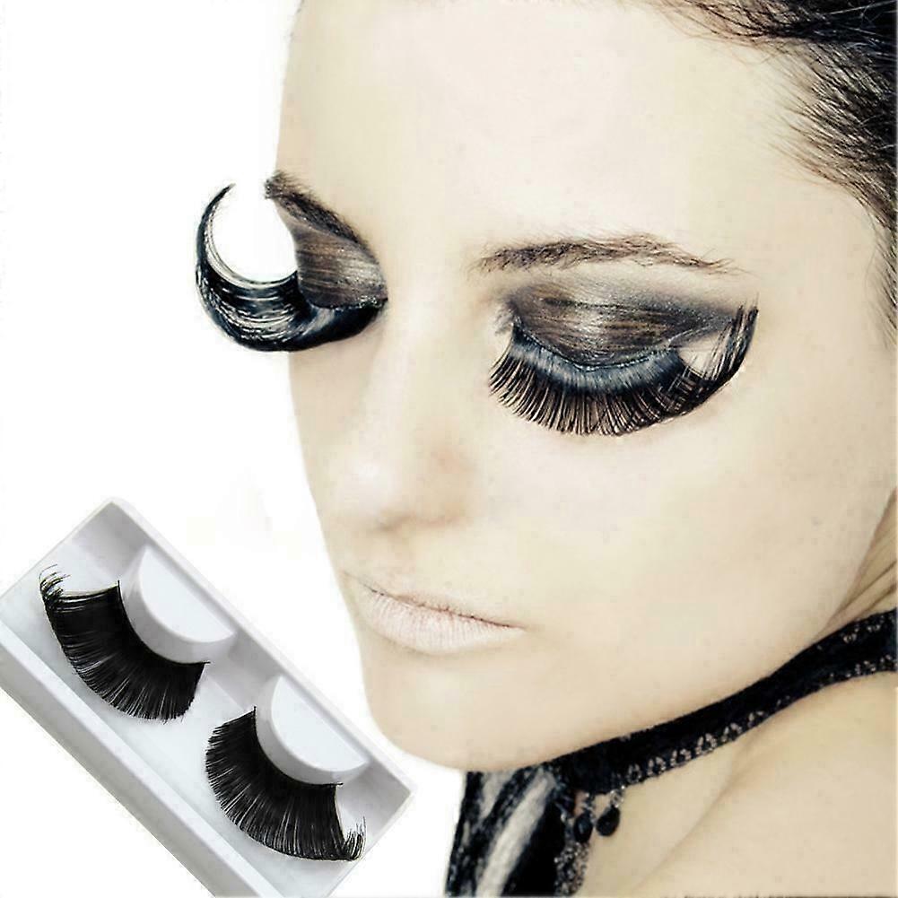 (Y)False Eyelashes Dramatic Exaggerated Stage Performance Drag Lash Fake