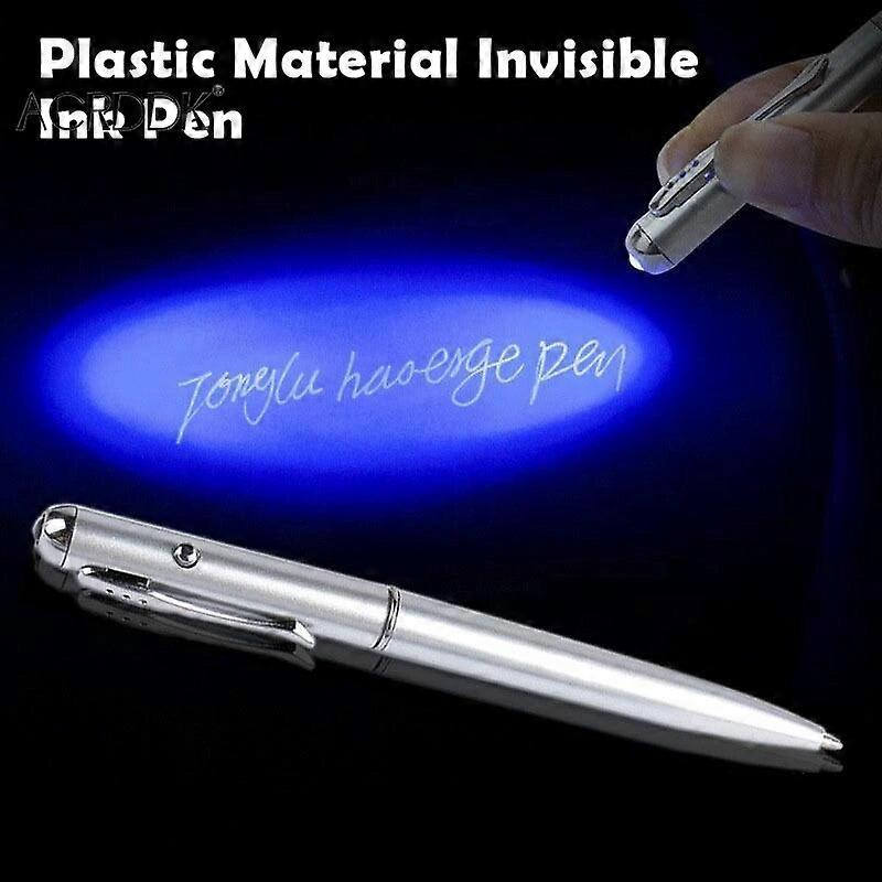 (Y)3PCS Invisible Ink Pen With Magic UV Light Pencil for Money Fluorescent Secret Message Writing Drawing Pen Ballpoint Pens Kids Toy