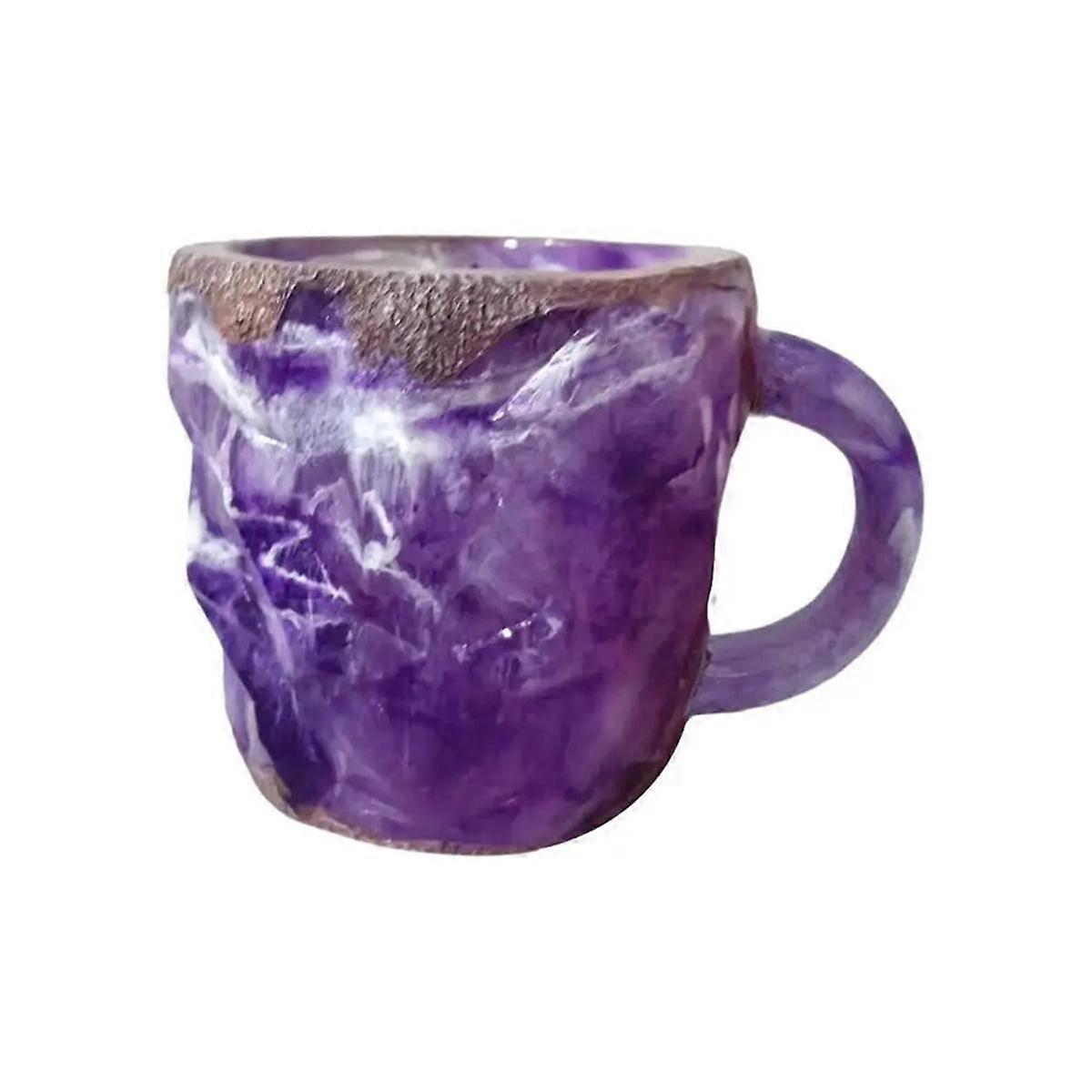 (Y)Mineral Crystal Coffee Mug, Elegant Multi-Colored Imitation Mineral Crystal Mug, Mineral Coffee Mug