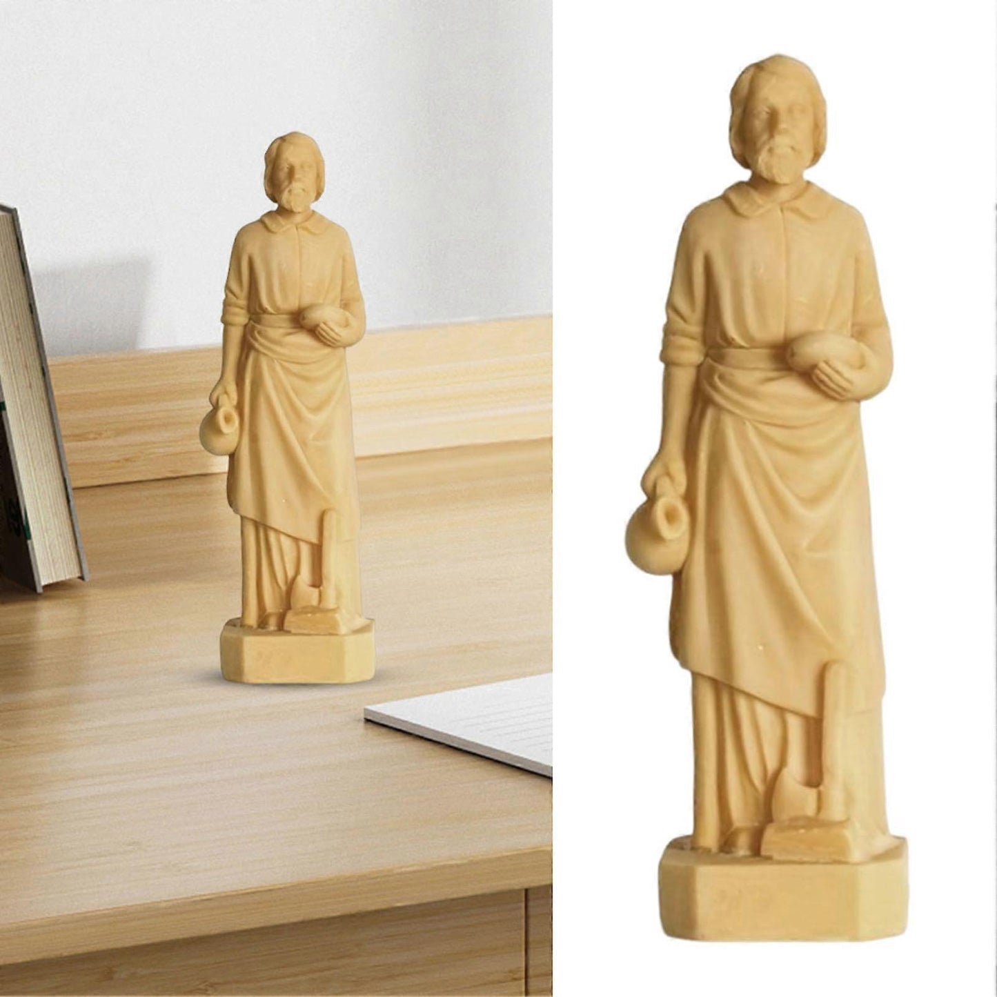 (Y)Saint Joseph Statue Carpenter Joseph House Selling Blessing Resin Figurine Sculpture Father of Jesus Desktop Decoration