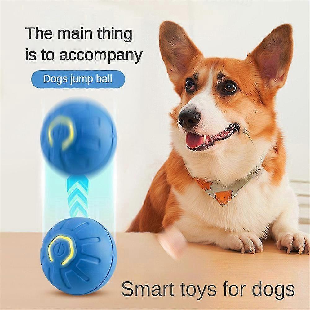 (Y)Smart Dog Toy Ball Electronic Interactive Pet Toy Moving Ball USB Automatic Moving Bouncing for Puppy Birthday Gift Cat