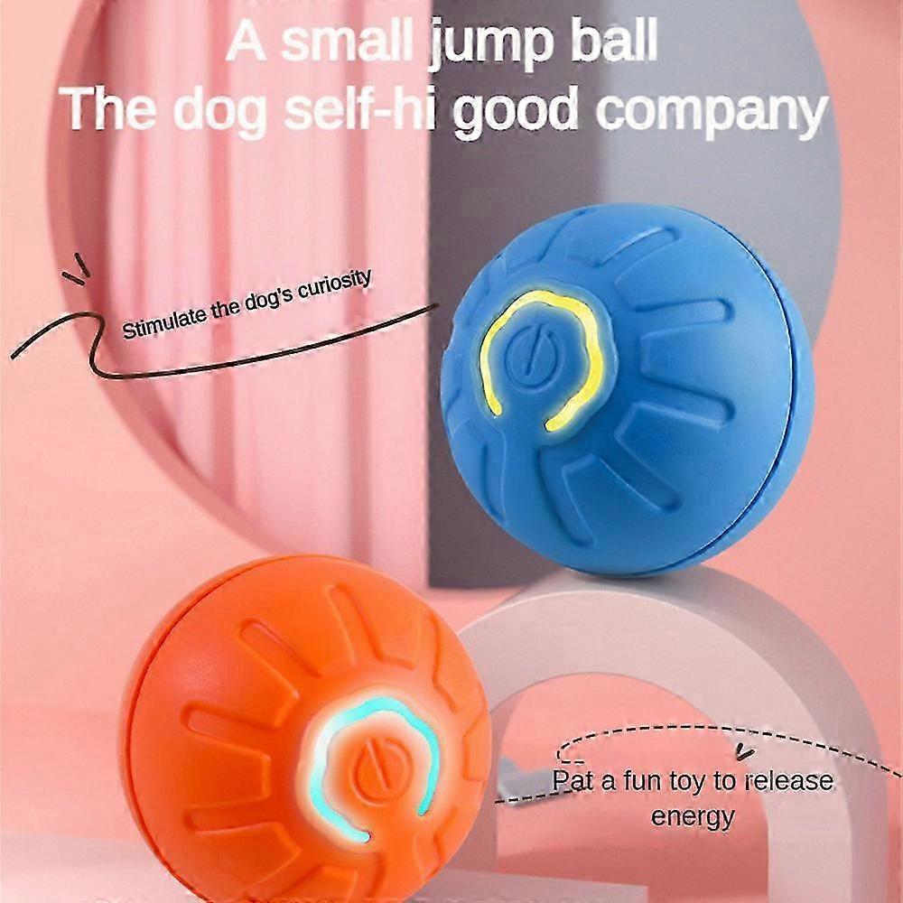 (Y)Smart Dog Toy Ball Electronic Interactive Pet Toy Moving Ball USB Automatic Moving Bouncing for Puppy Birthday Gift Cat