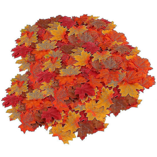 (Y)200pcs Leaves Decoration Autumn Leaves Decoration Leaves Decoration Autumn Scatter Decoration