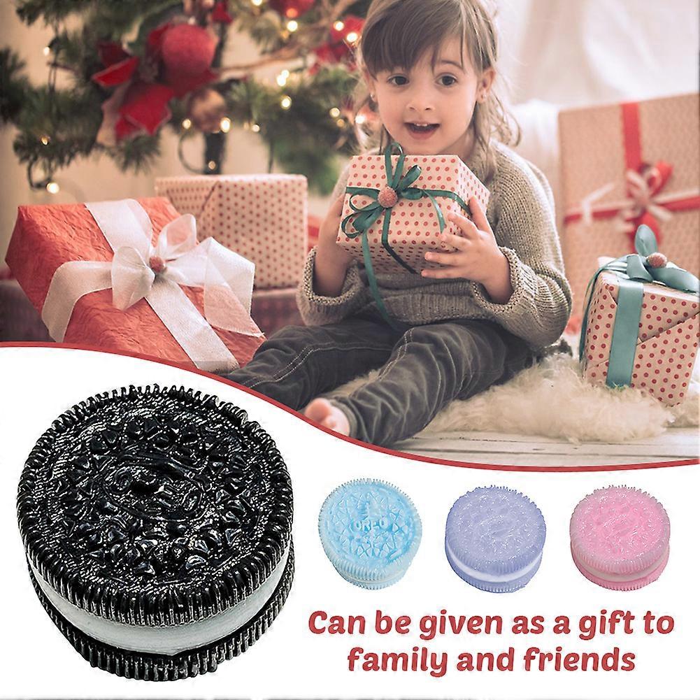 (Y)Fun Oreo Cookie Stress Toy - Soft Squishy Food Biscuit for Sensory Play, Stress Relief Fidget Toy for Kids & Adults