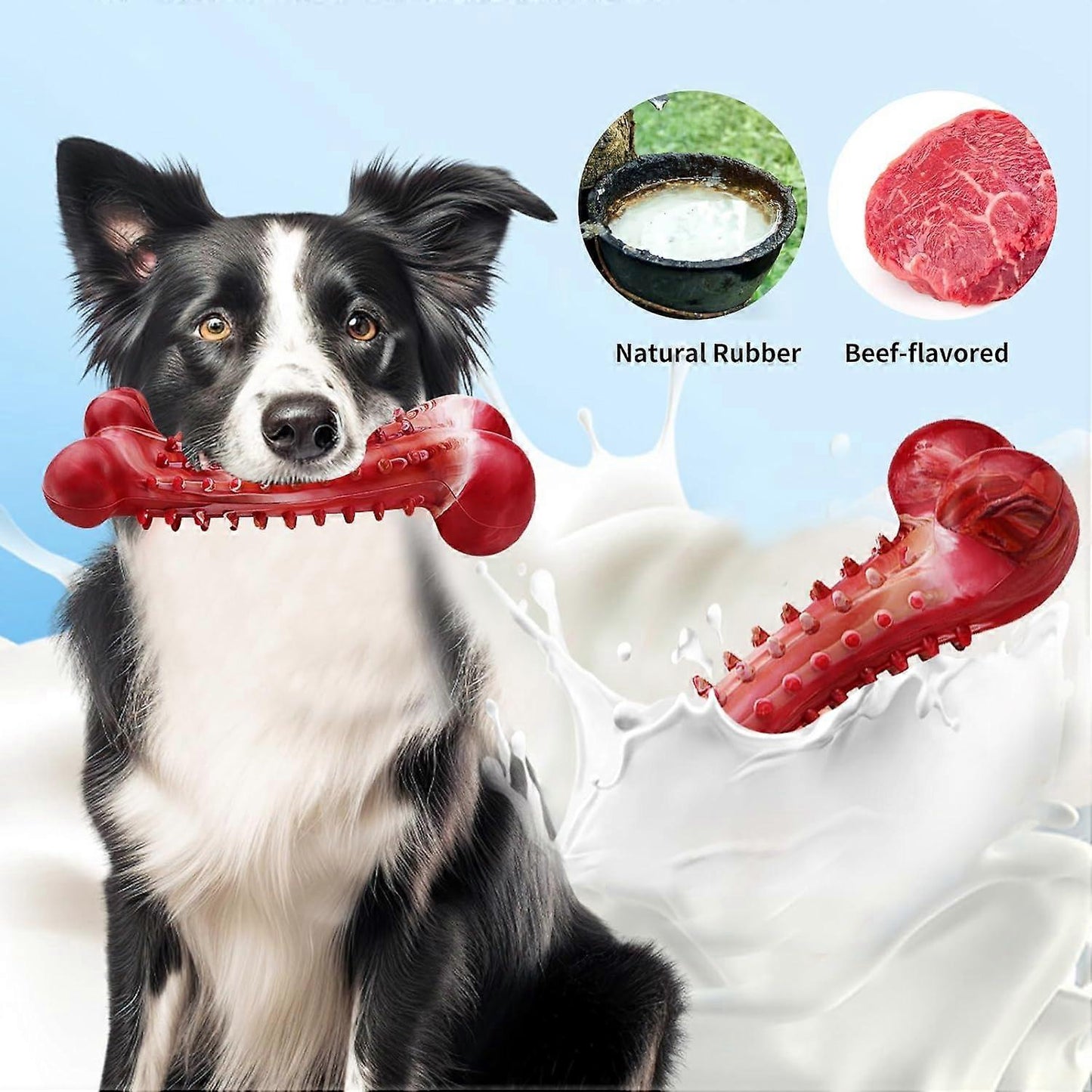 (Y)Indestructible Dog Toys, Natural Rubber Dog Toys for Large Dogs, Chew Toys for Large Dogs, Tough Dog Toys for Chewers