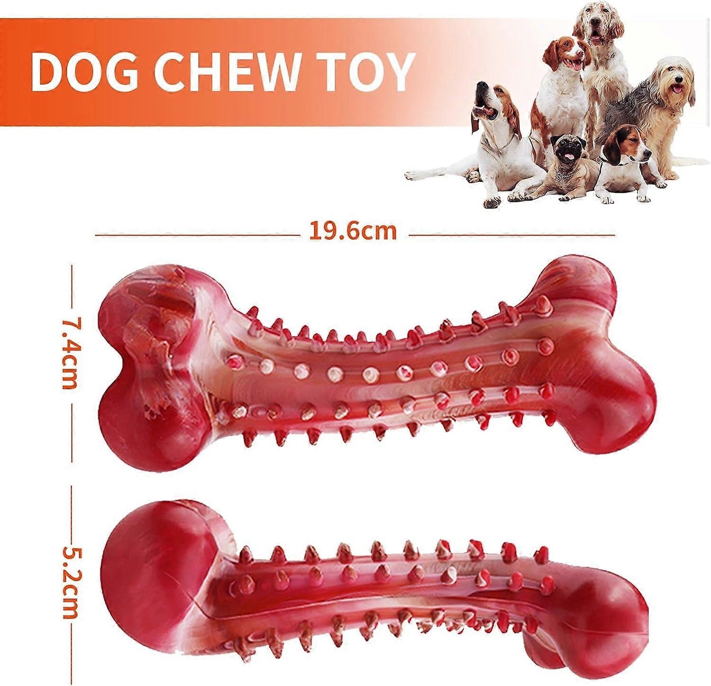 (Y)Indestructible Dog Toys, Natural Rubber Dog Toys for Large Dogs, Chew Toys for Large Dogs, Tough Dog Toys for Chewers