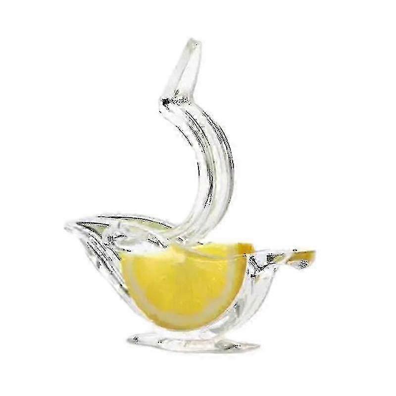 (Y)5pcs Lemon Juicer Clip Acrylic Manual Lemon Slice Squeezer Convenient Transparent Fruit Juicer For Home