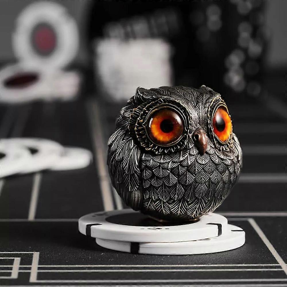 (Y)Lucky Owl Guardian-The Wise Watcher,Retro Owl Decor Figurines Shelf Decor