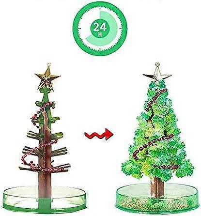 (Y)2Pcs Arbor Day Magic Tree,DIY Crystal Paper Magic Growing Tree for Kids Decoration Funny Educational and Party Toys (Green)