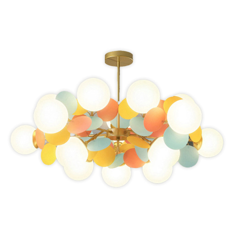 (M)Coloful Glass Pendant Light for Living Room/Bedroom