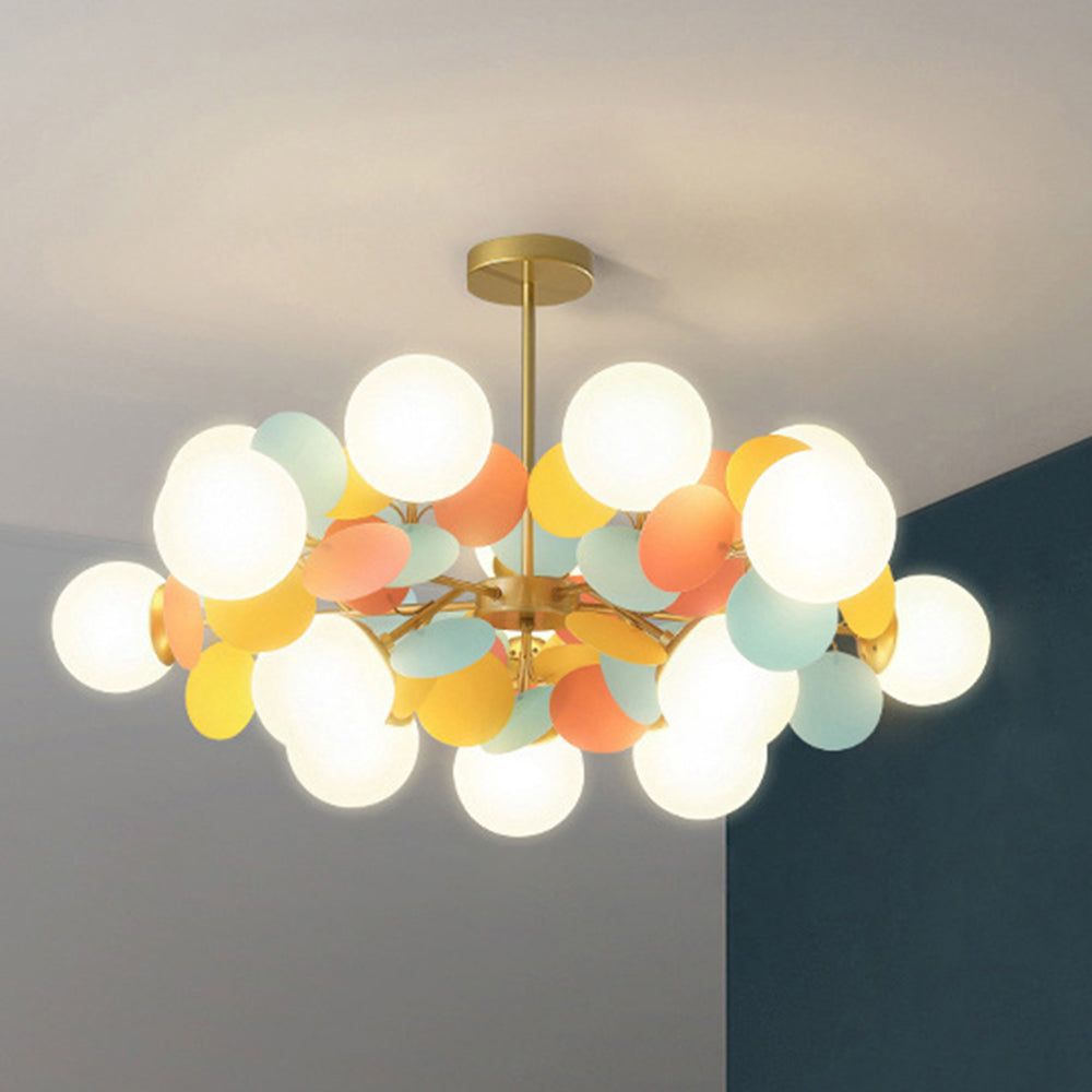 (M)Coloful Glass Pendant Light for Living Room/Bedroom