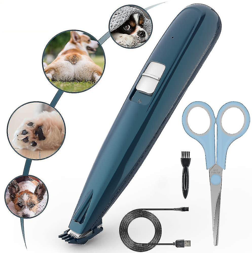 (Y)Pet Hair Clipper With Led Light, Professional Pet Hair Clipper For Dogs And Cats, Usb Charging, Electric Hair Clipper For Hair Aro