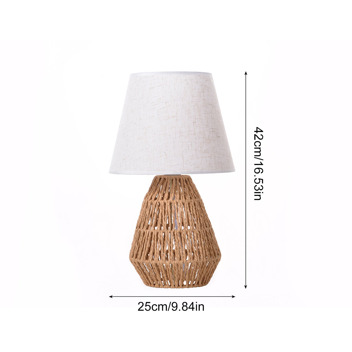 (Z)ARTURESTHOME Bamboo Bedside Lamp Table Lamp Rattan Table Lamp Bamboo table lamp Suitable for bedroom and living room