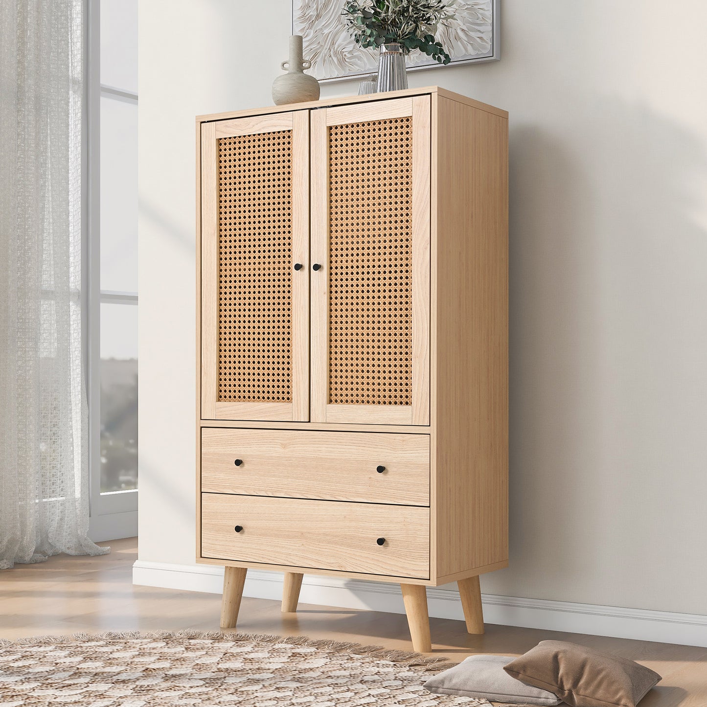 60 cm Wide Dining Room Sideboard with Doors and Drawers