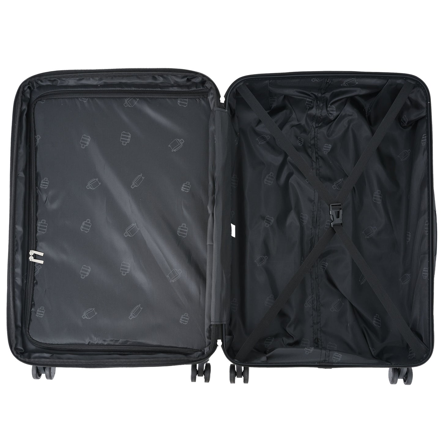 (Z)M-L-XL Set High-Quality ABS Suitcase Set - Robust 3-Piece Travel Collection For Stylish and Safe Journeys